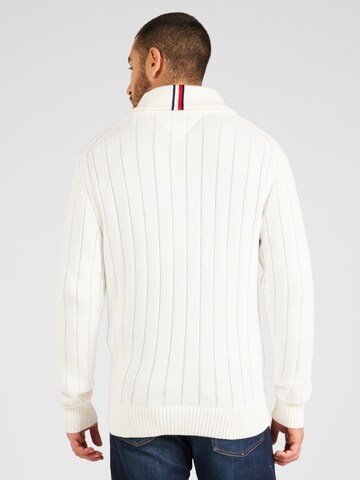 TOMMY HILFIGER Kardigan w kolorze biały