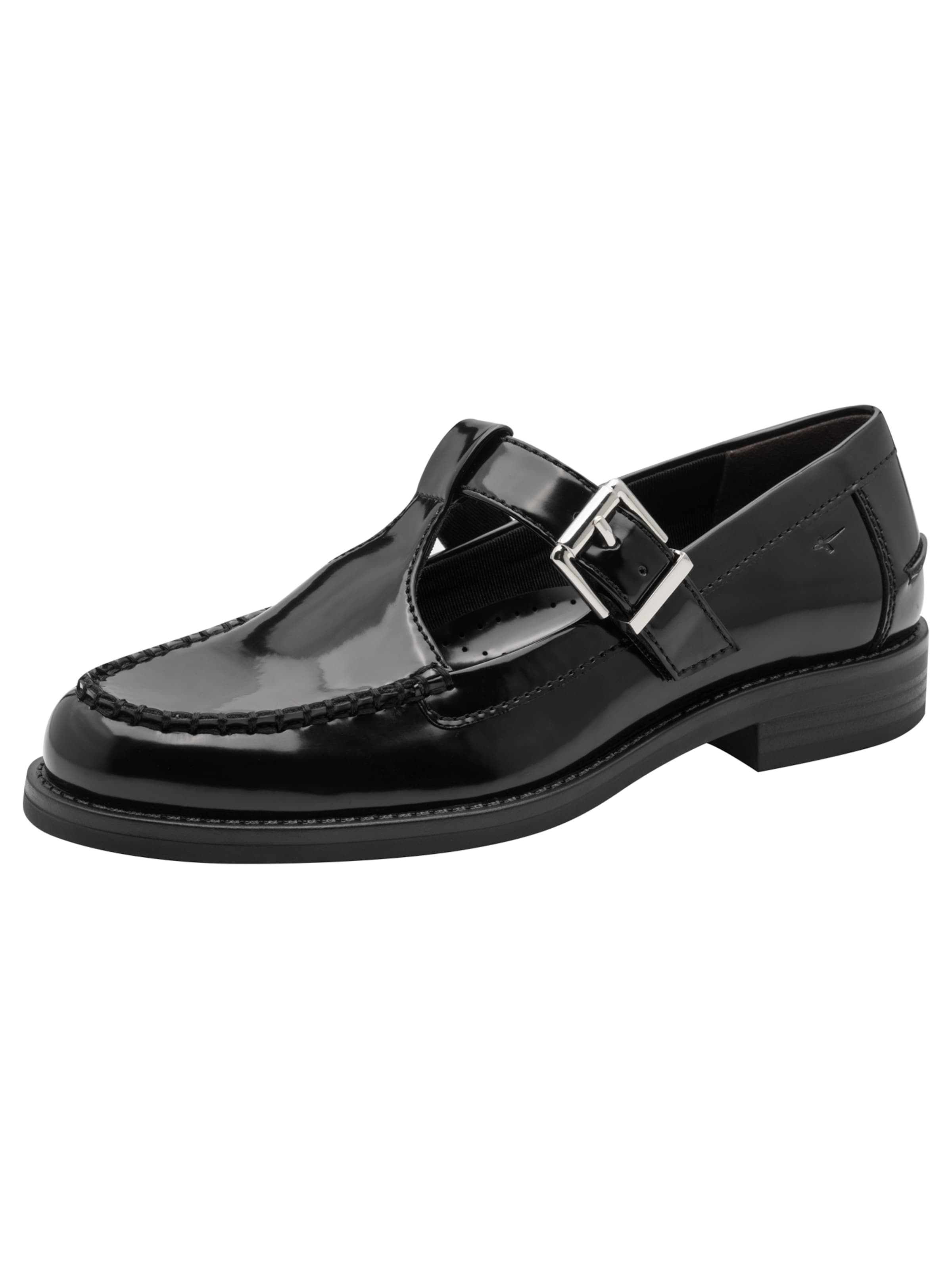 Tamaris Moccasin in Black: front