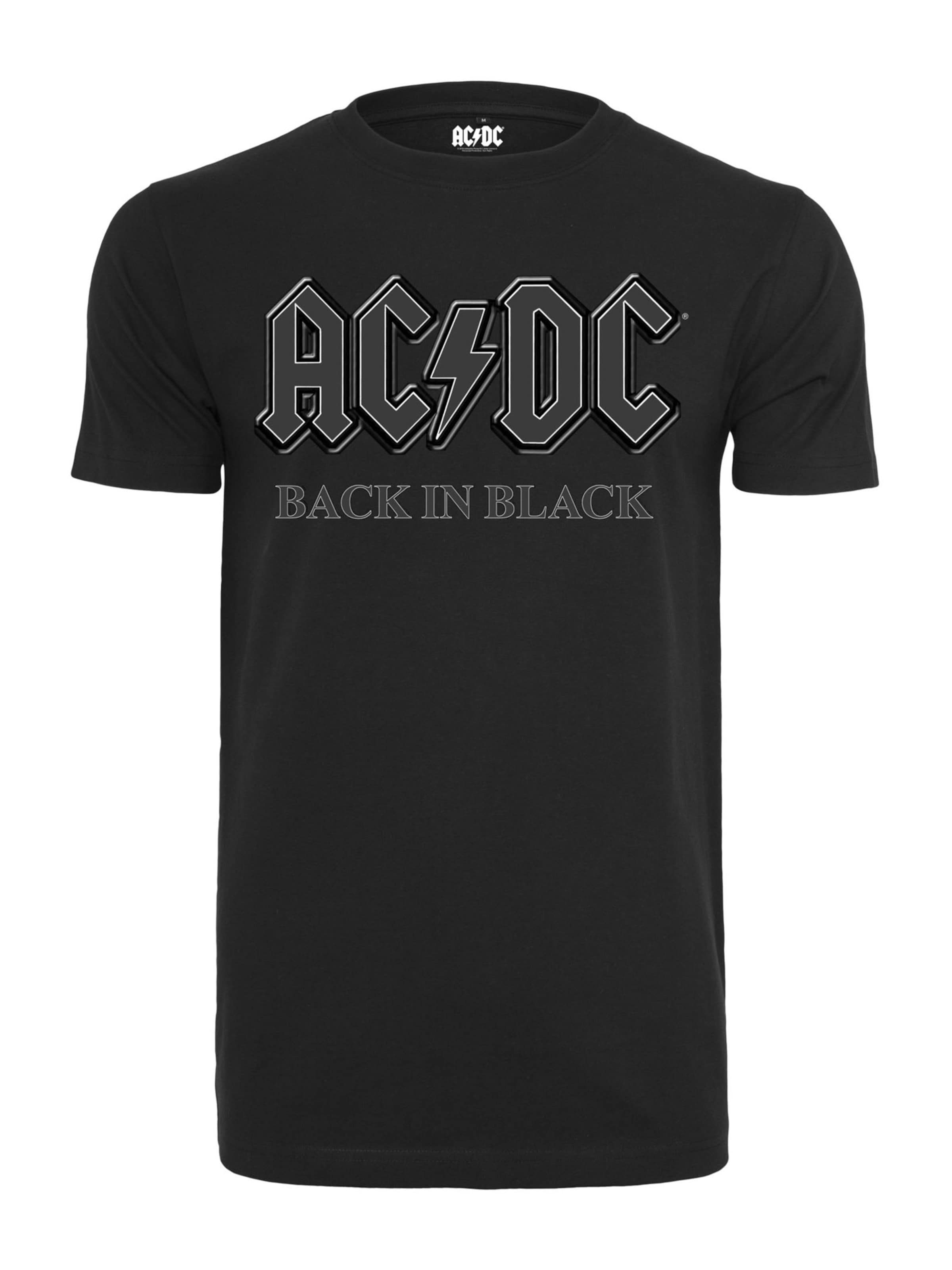 Männer Shirts Mister Tee Shirt 'ACDC Back In Black' in Schwarz - FR93428
