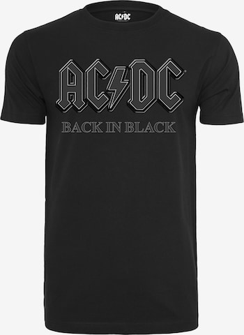 Mister Tee Regular Fit Shirt 'ACDC Back In Black' in Schwarz: predná strana