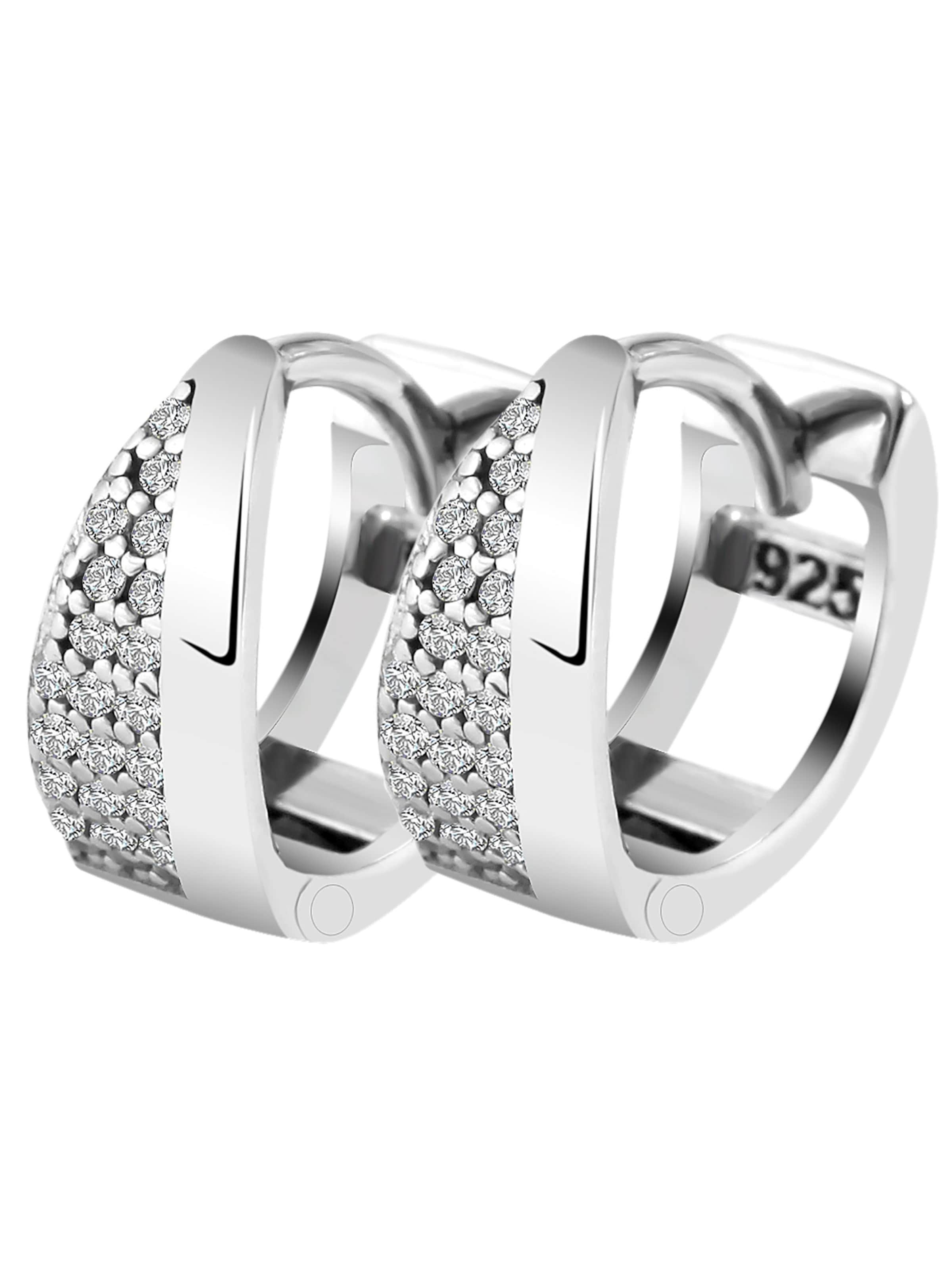 Akzent Earrings 'Merit, 925 Sterlingsilber, langlebig' in Silver: front