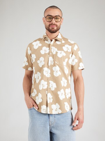 GAP Regular Fit Skjorte i brun: forside