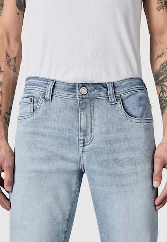 Coupe slim Jean 'Mailand' Peak Time en bleu