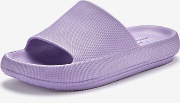 VENICE BEACH Mules in Purple: front