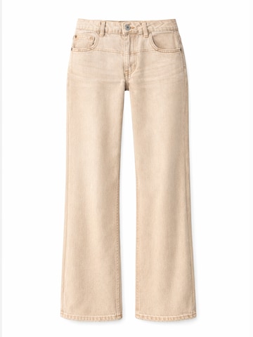 Wide Leg Jean 'Wide Low Rise Jeans' IT'S BASIC en beige : devant