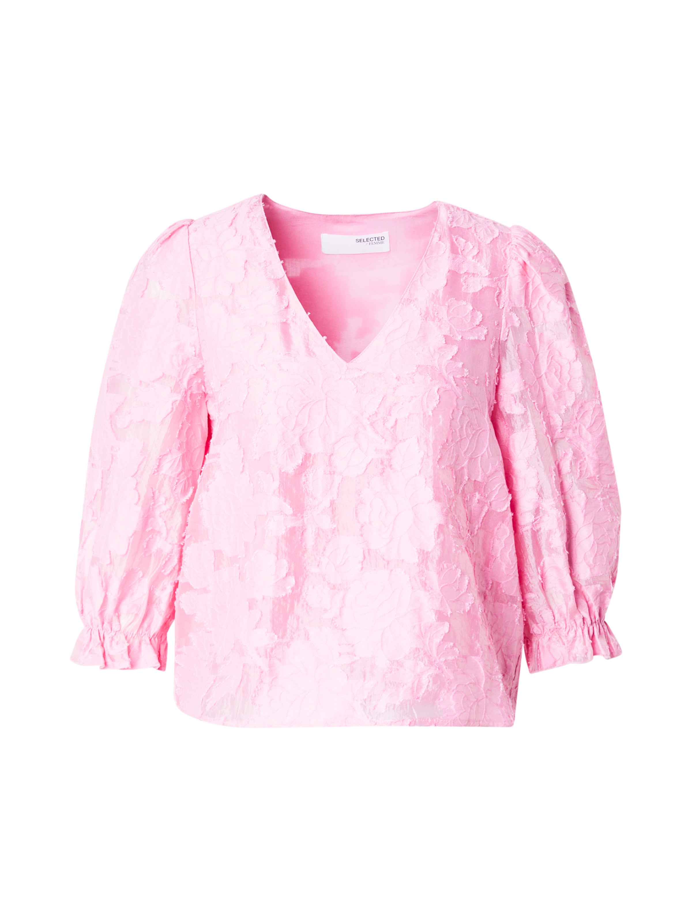 SELECTED - Blusa 'SLFCathi-Sadie' en rosa: frente