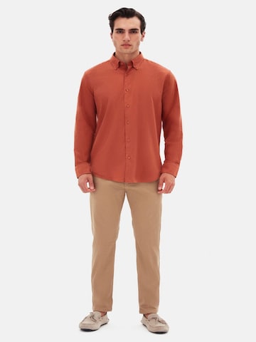 D’S Damat Regular fit Overhemd in Rood