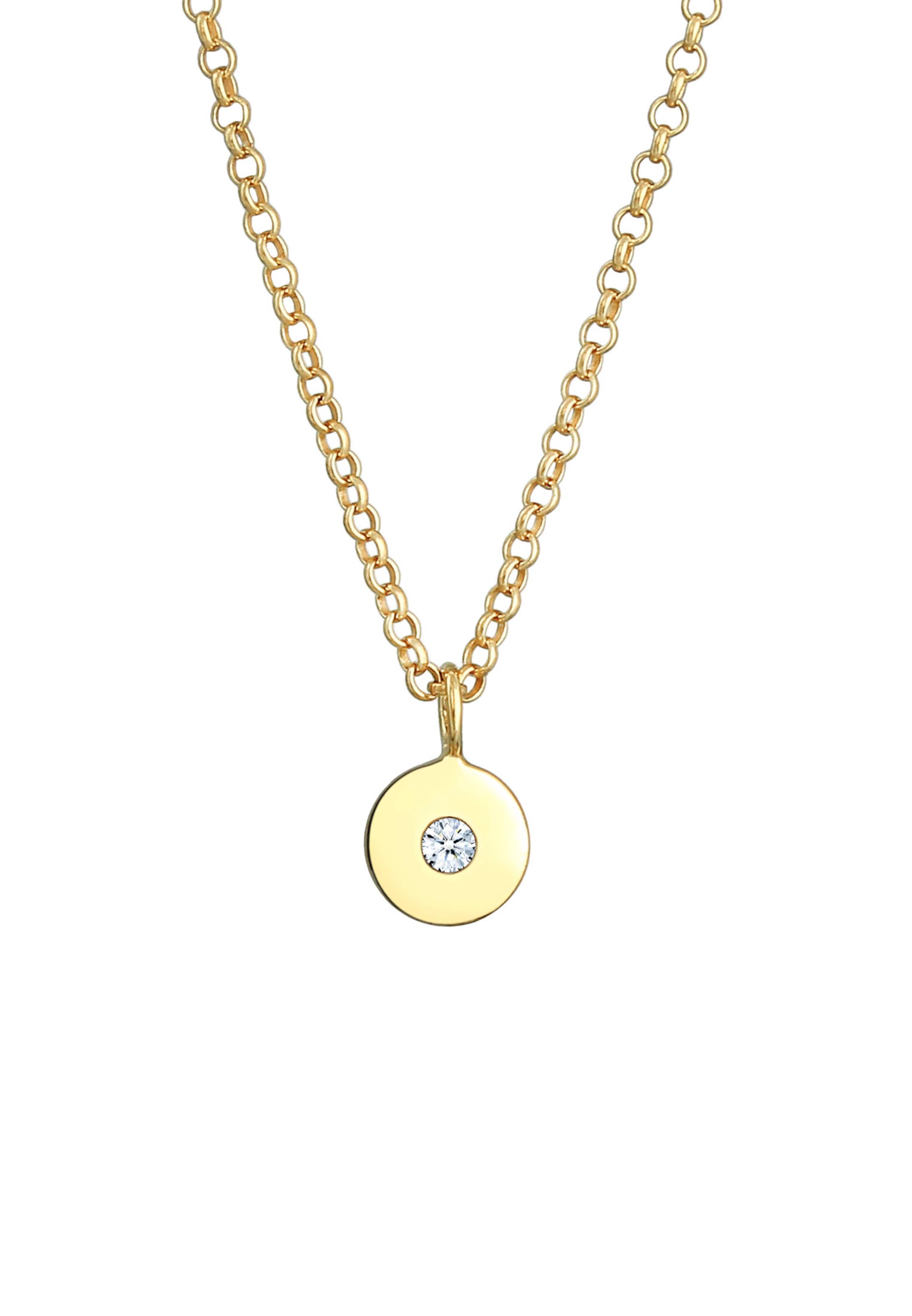 Elli DIAMONDS Halskette in Gold: Vorderseite