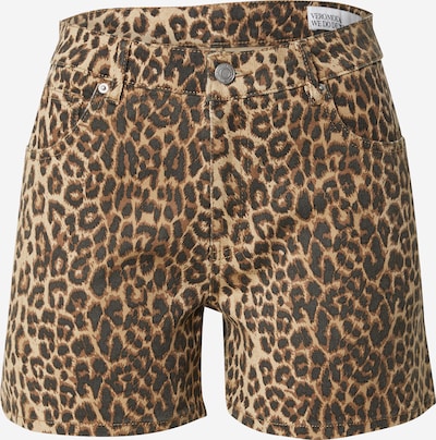 VERO MODA Traperice 'VMTess' u boja devine dlake (camel) / tamno smeđa / crna, Pregled proizvoda