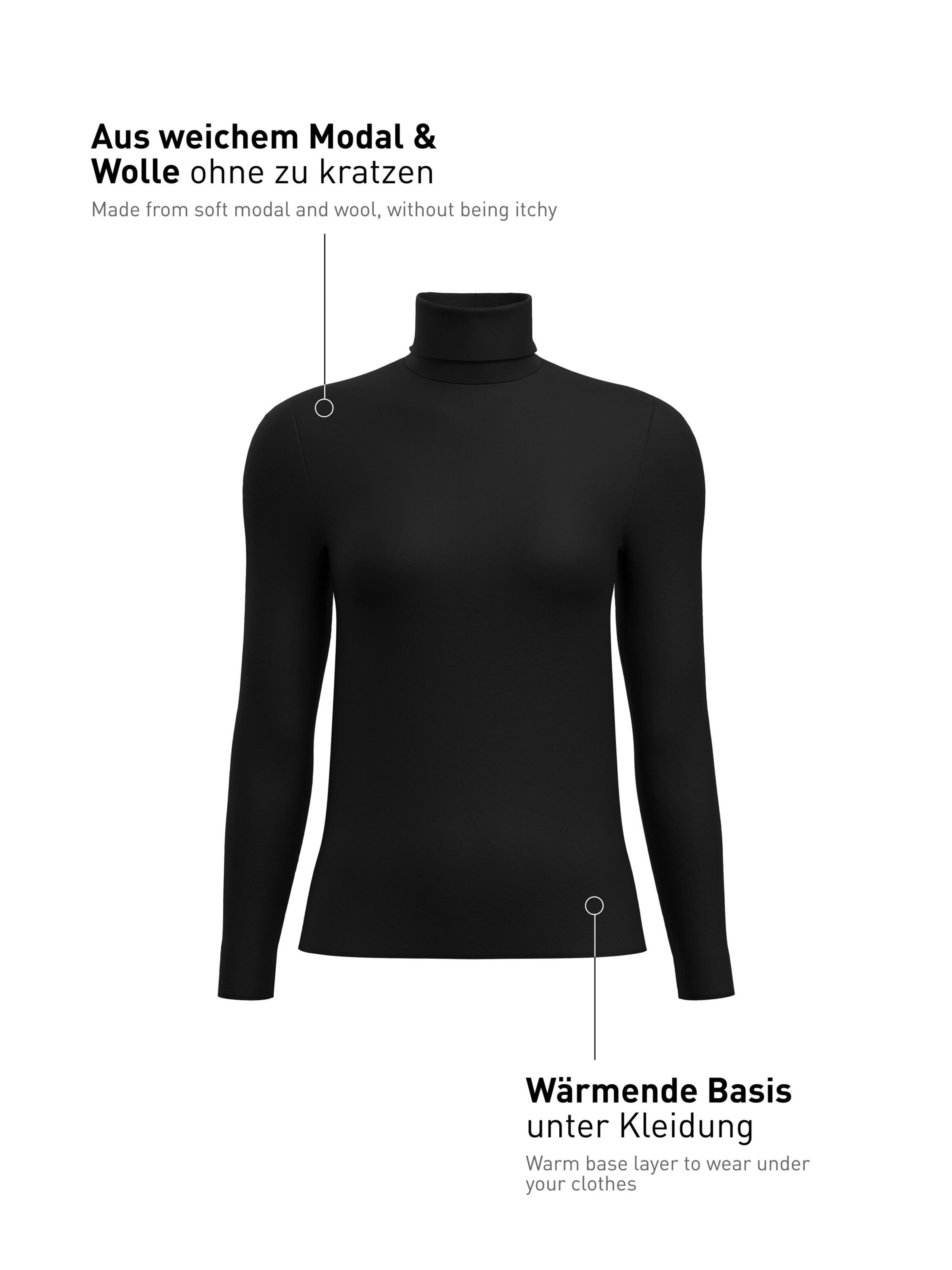 Maillot de corps 'Second Skin' CALIDA en noir