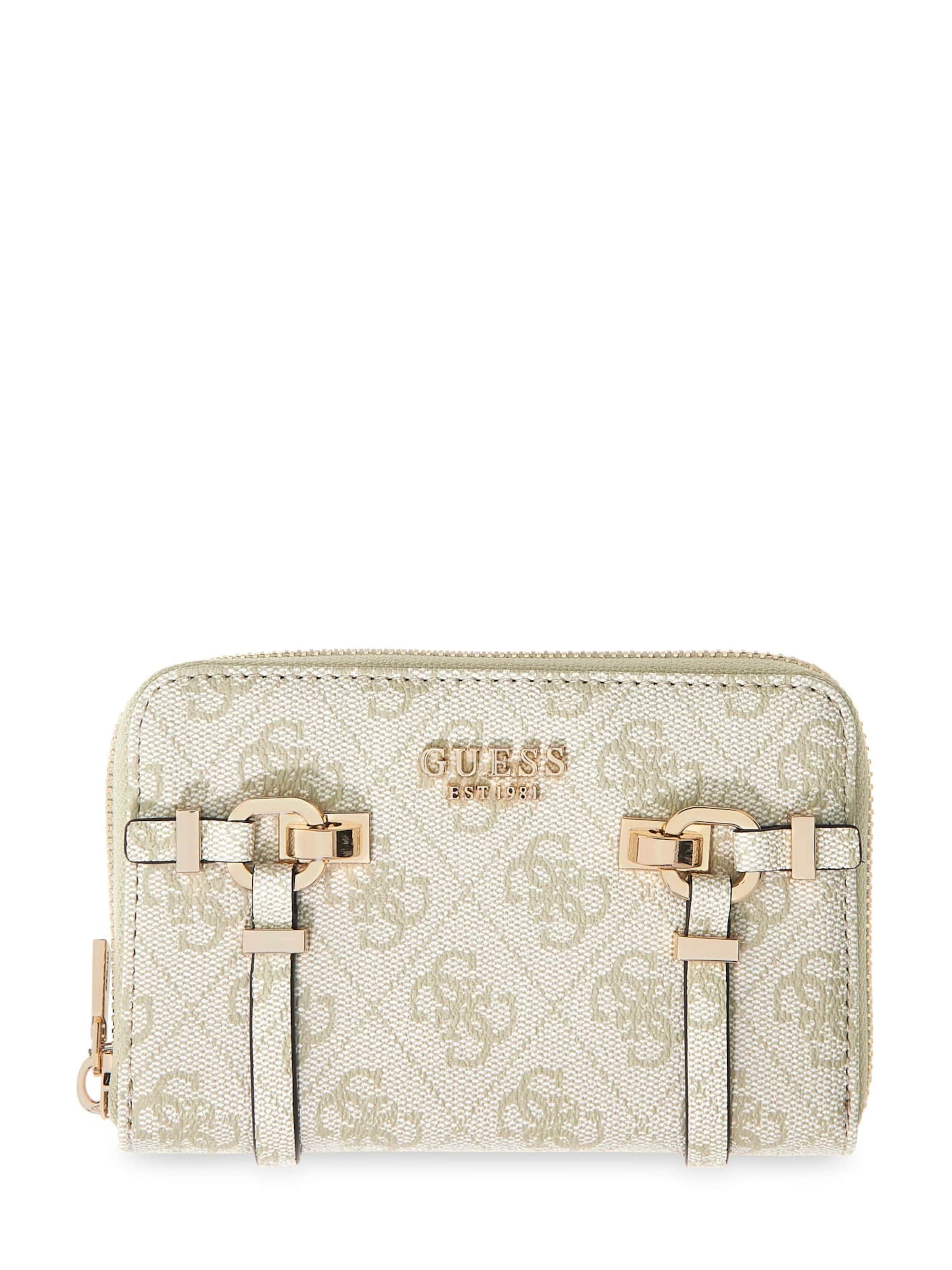 GUESS Wallet 'Leona' in Green: front