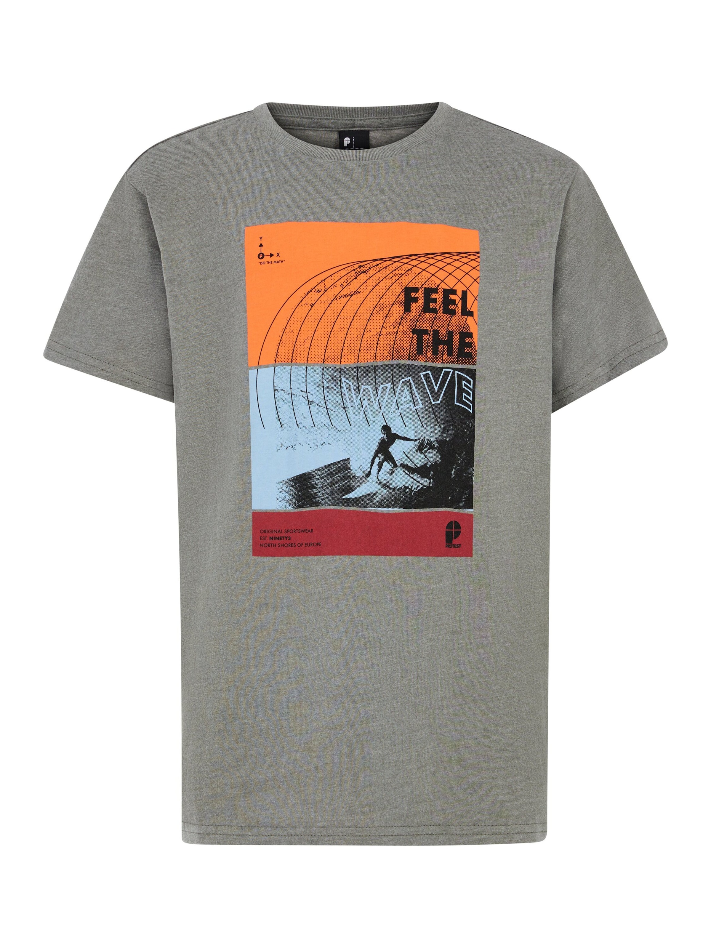 PROTEST Shirt 'PRTLuke JR' in Grey: front