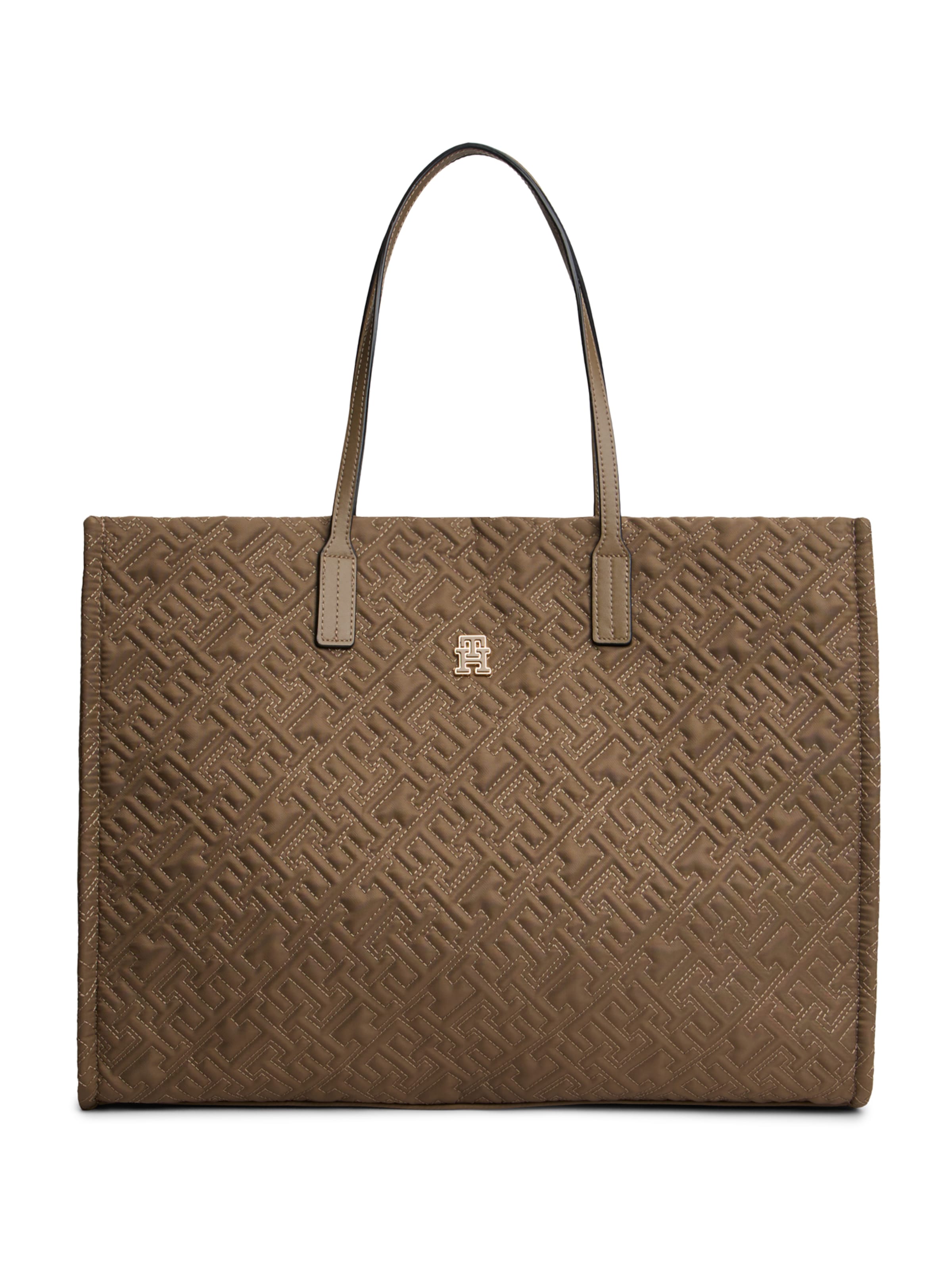 žalia TOMMY HILFIGER Pirkinių krepšys: priekis