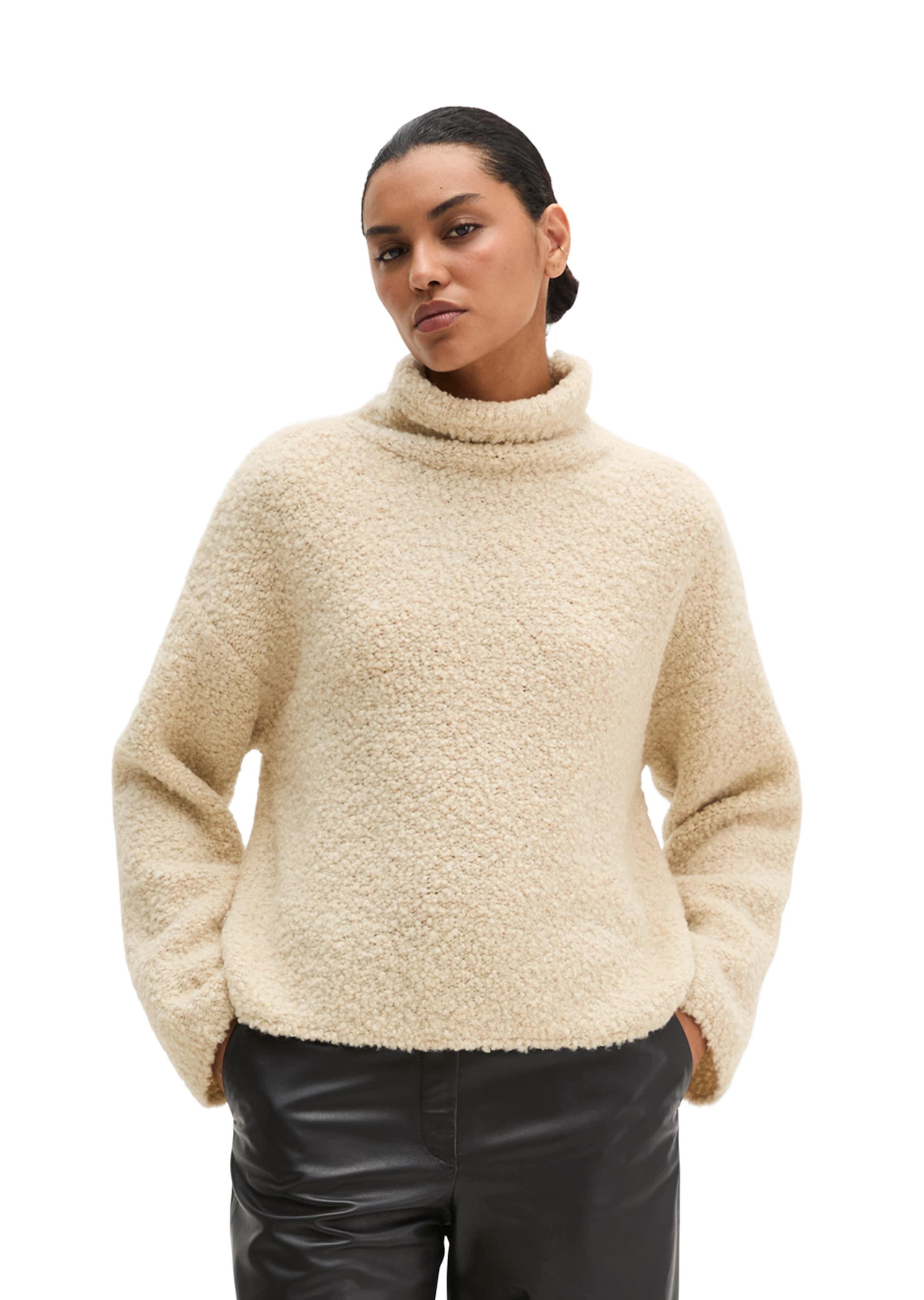 Pull-over Marc O'Polo en beige : devant