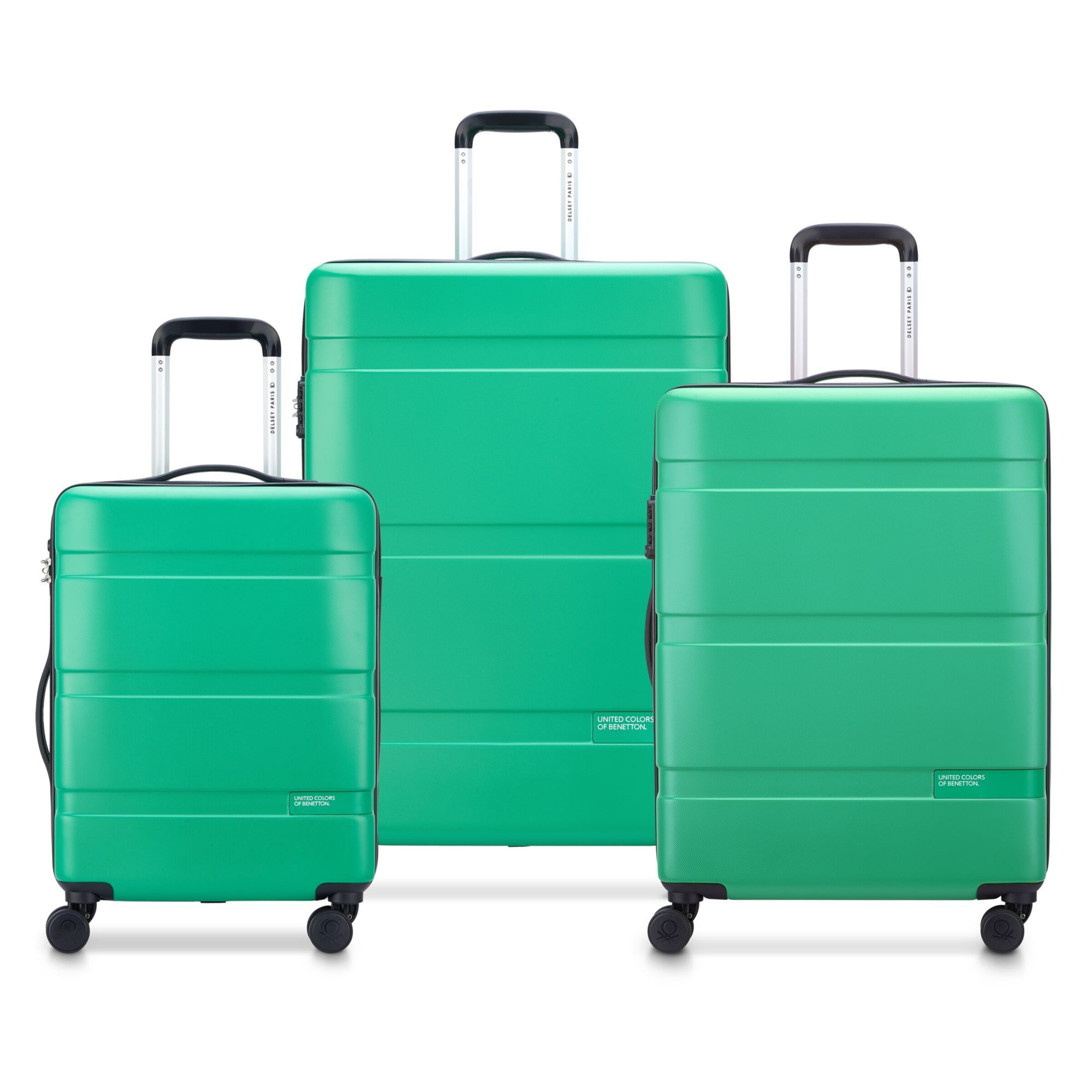 Delsey Paris Suitcase Set 'Now Hardside ' in Green: front