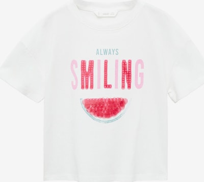 MANGO KIDS Shirt 'SANDY' in de kleur Lichtblauw / Pink / Offwhite, Productweergave