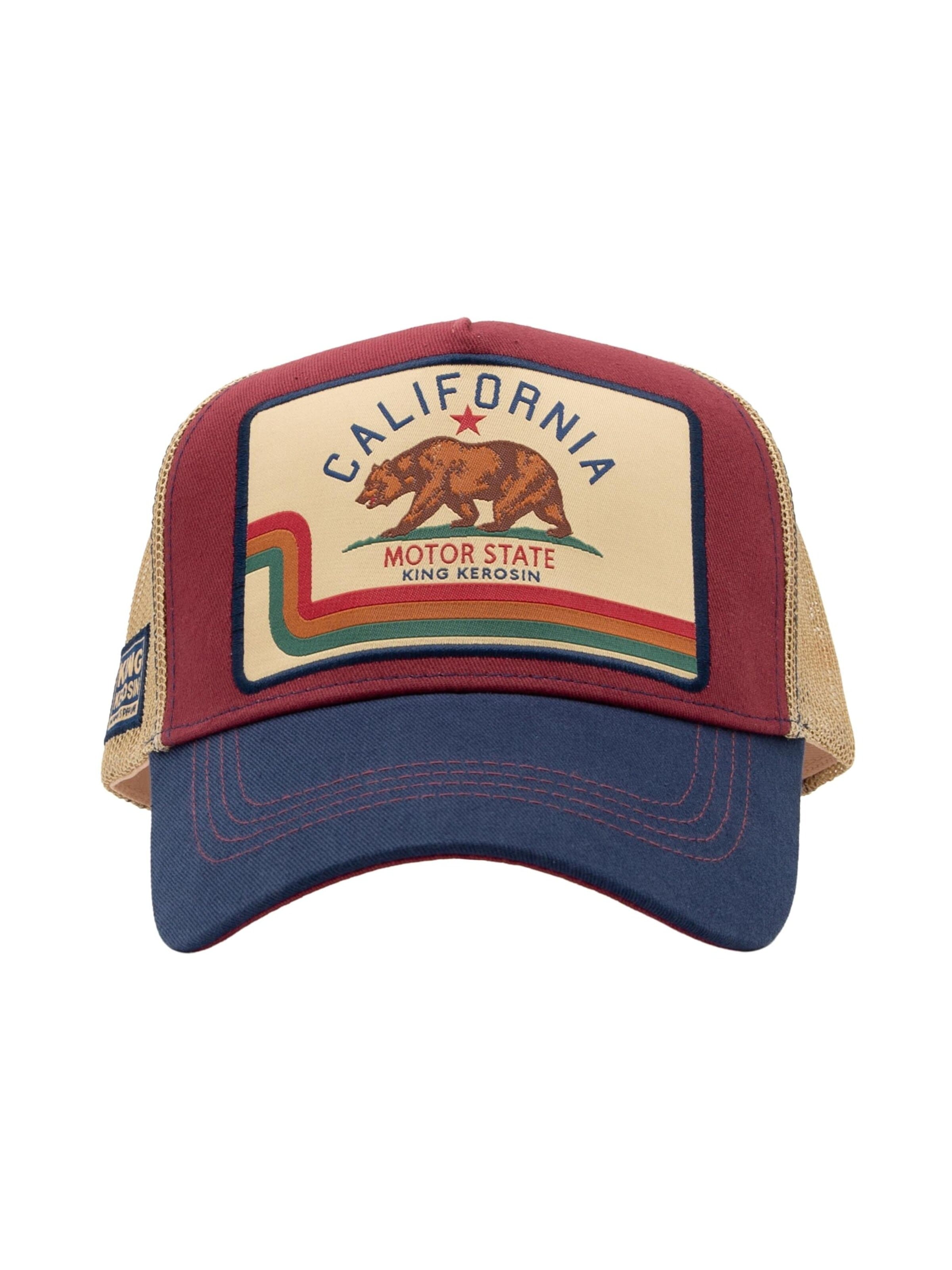 King Kerosin Cap 'California'‌‌‌‌‌‌ in Rot: Vorderseite