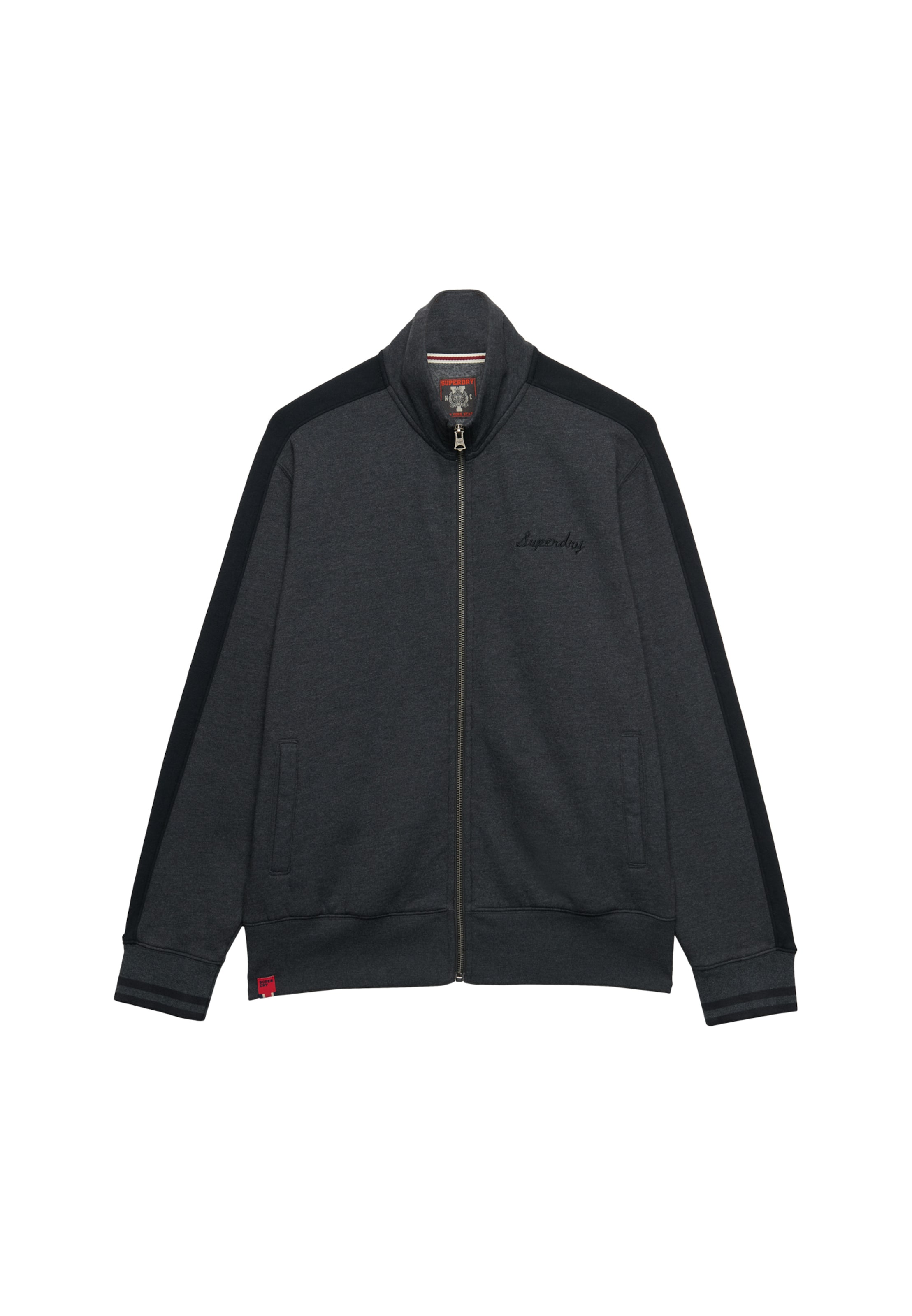 Superdry & Co Sweatjacke in Grau: Vorderseite