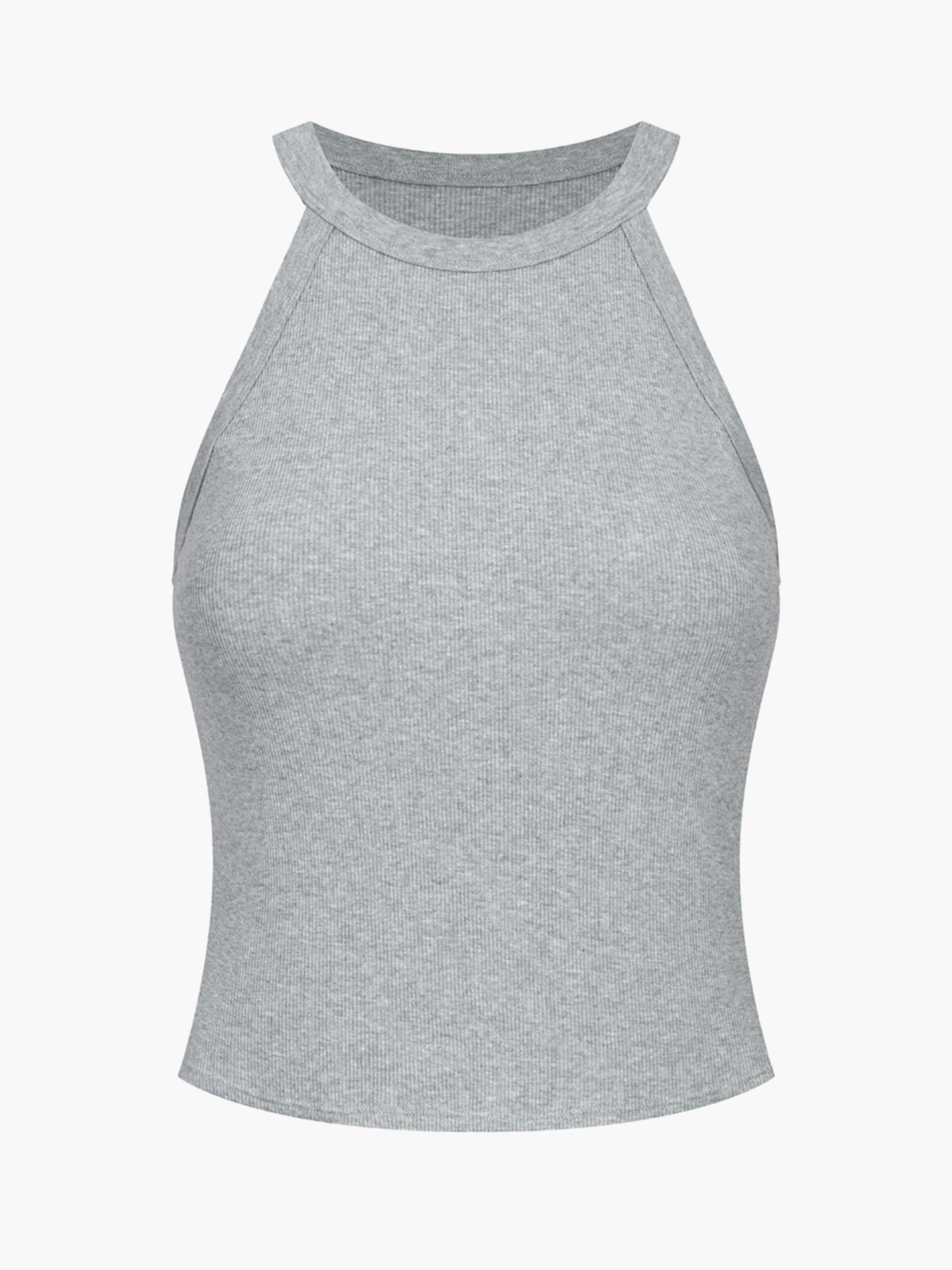 Haut 'Neck Holder Bra Top' cfab (formerly creamy fabrics) en gris : devant