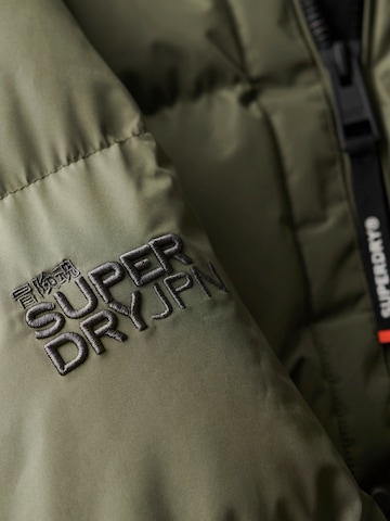 Superdry Χειμερινό παλτό σε πράσινο