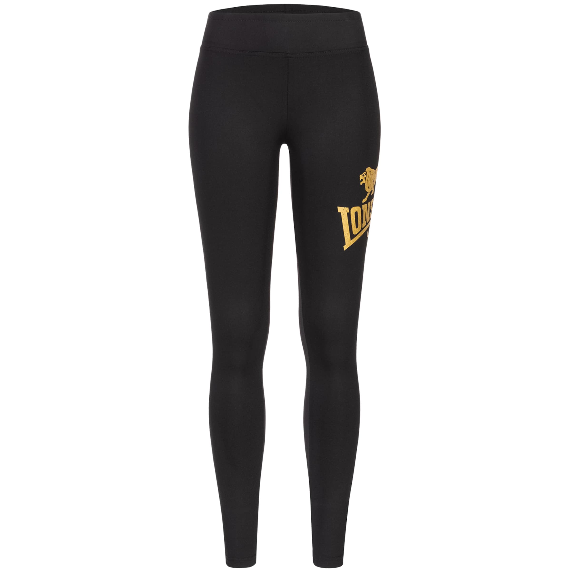 LONSDALE Slim fit Leggings 'AGLISH' in Black: front