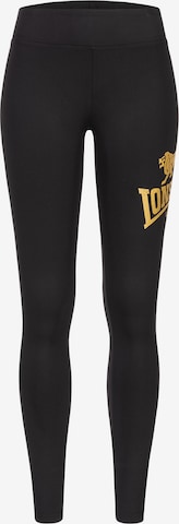 LONSDALE - Slimfit Leggings ' AGLISH ' en negro: frente