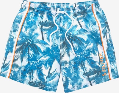 Maudymosi trumpikės iš s.Oliver, spalva – mėlyna / oranžinė / balta, Prekių apžvalga