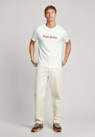 T-Shirt 'SOMERS' Pepe Jeans en blanc