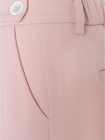 MORE & MORE Regular Bügelfaltenhose in Pink