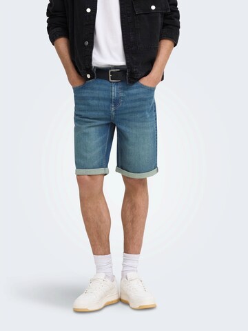 Only & Sons regular Τζιν 'ONSPLY' σε μπλε: μπροστά