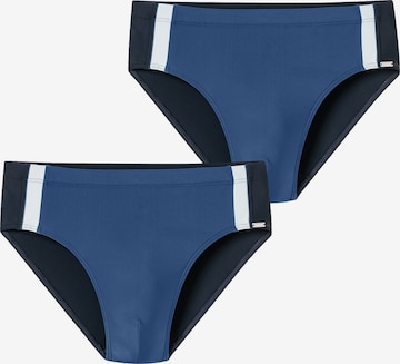 SCHIESSER Bathing trunks ' Ocean Swim ' in Blue: front