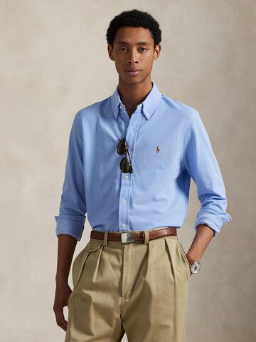 Polo Ralph Lauren Средняя посадка Рубашка в Синий: спереди