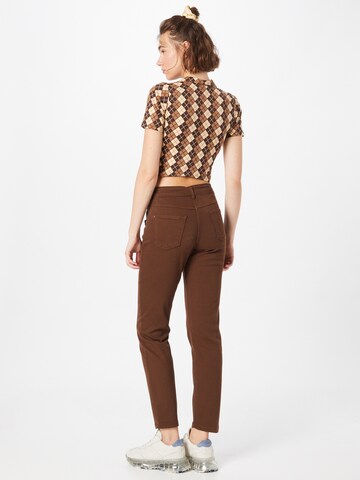 Coupe slim Jean 'Dream' MAC en marron