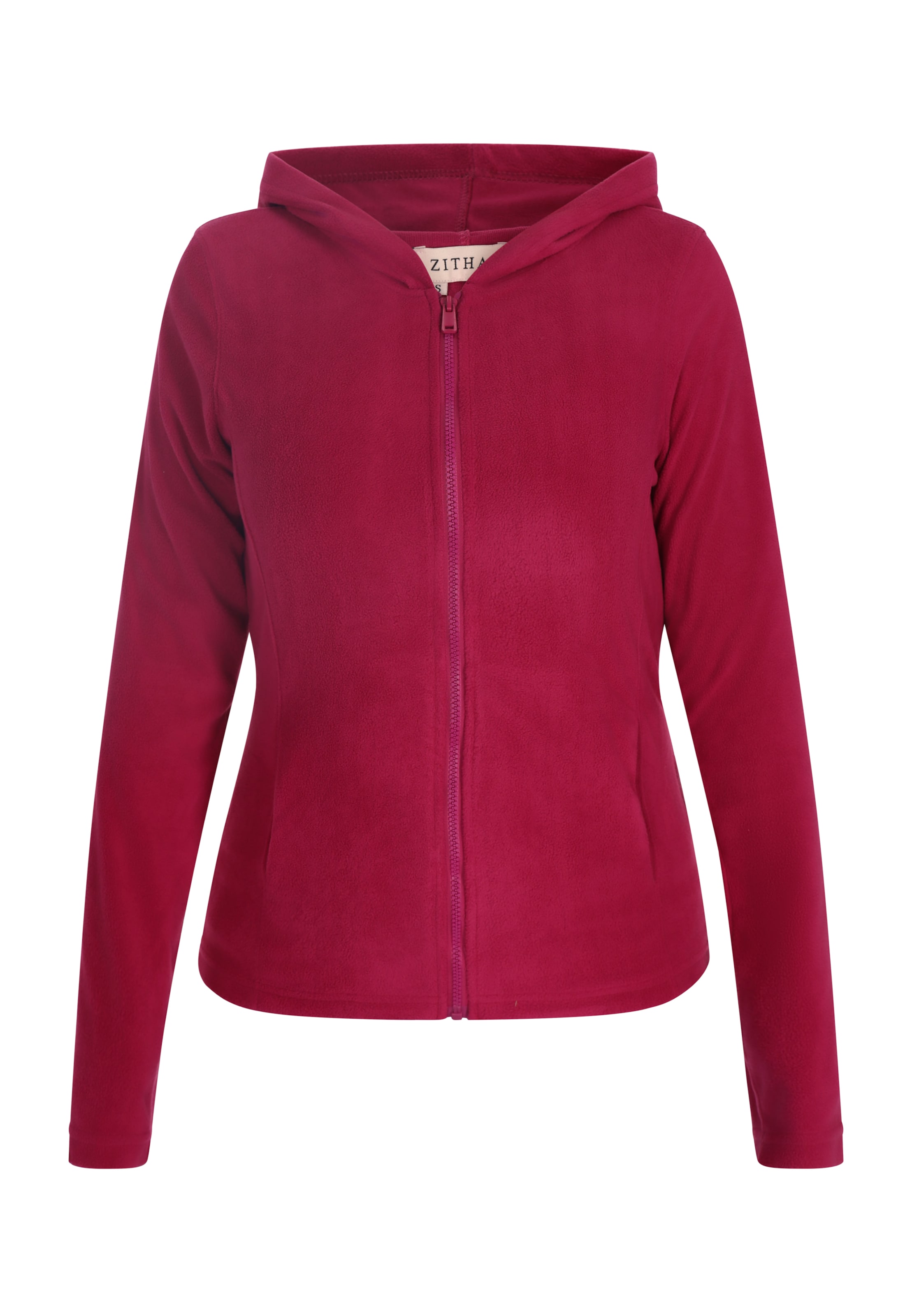 ZITHA Fleece jas in Rood: voorkant