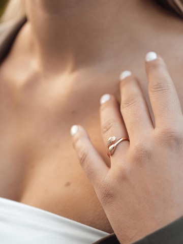 Vielring Ring 'Offener Umarmungsring Liebe' in Gold