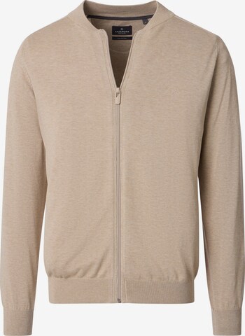 CASAMODA Knit Cardigan 'Basic' in Beige: front