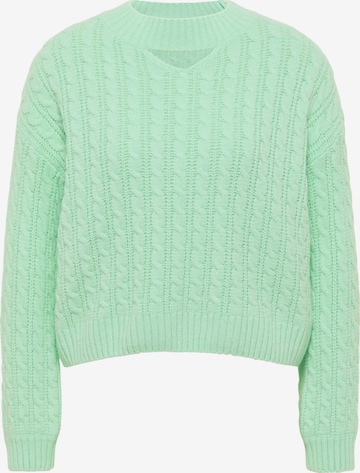 MYMO Пуловер в зелено: отпред