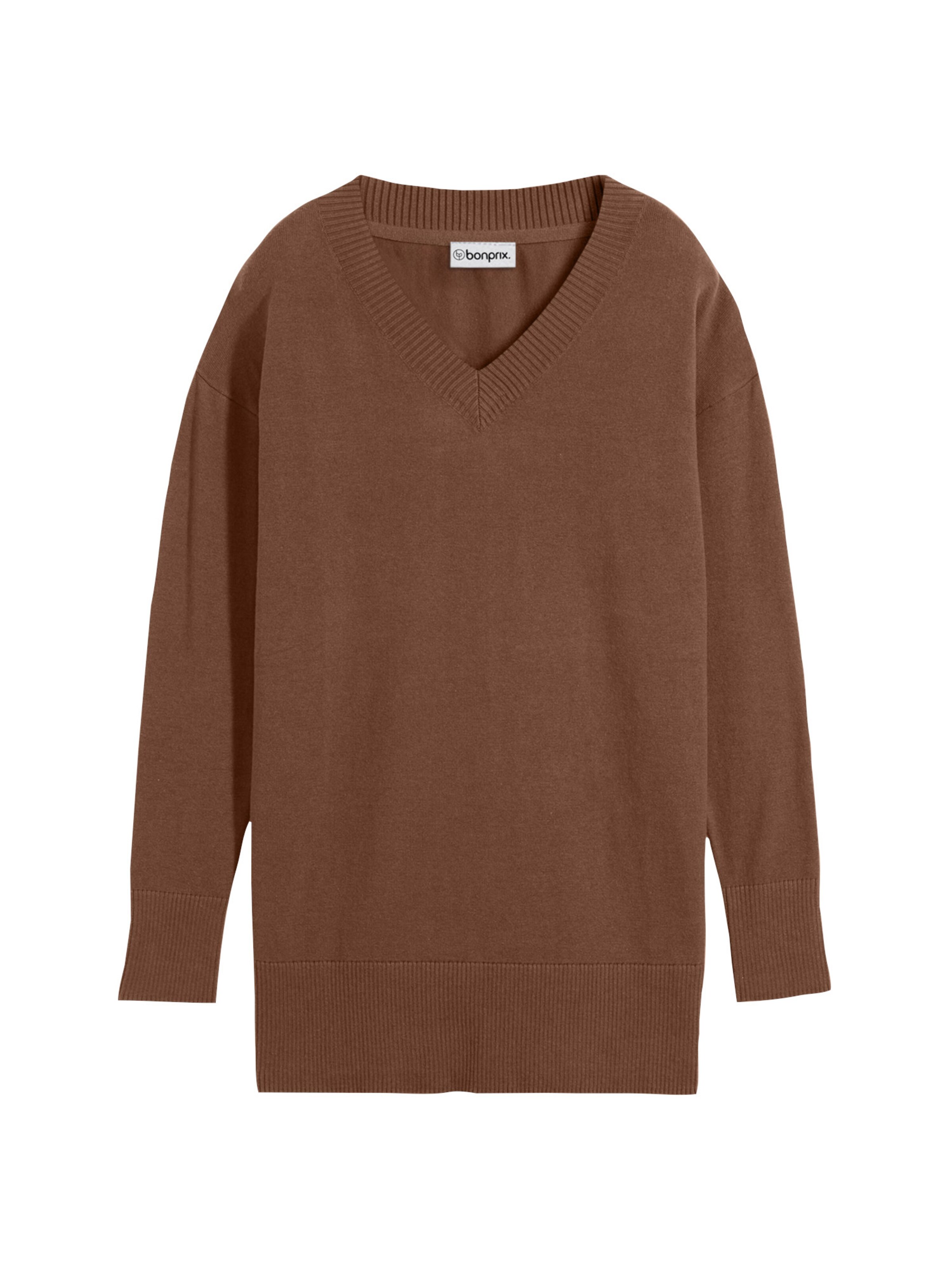 bonprix Pullover in Braun: Vorderseite