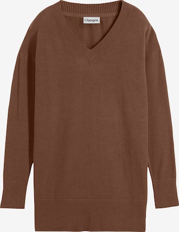 Pullover di bonprix in marrone: frontale