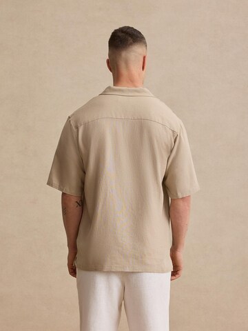 DAN FOX APPAREL Regular fit Overhemd 'Ryan' in Grijs