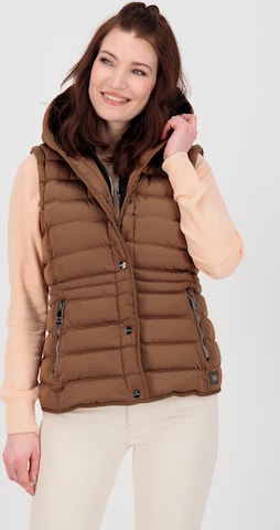 Gilet 'GIMOUR VAIL' LPO en marron : devant