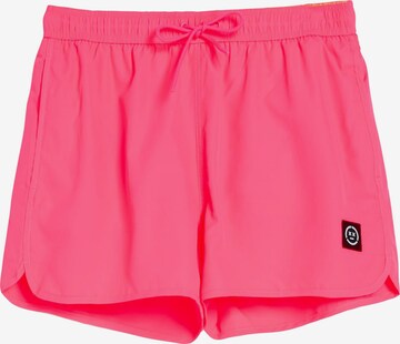 Bershka Plavecké šortky – pink: přední strana