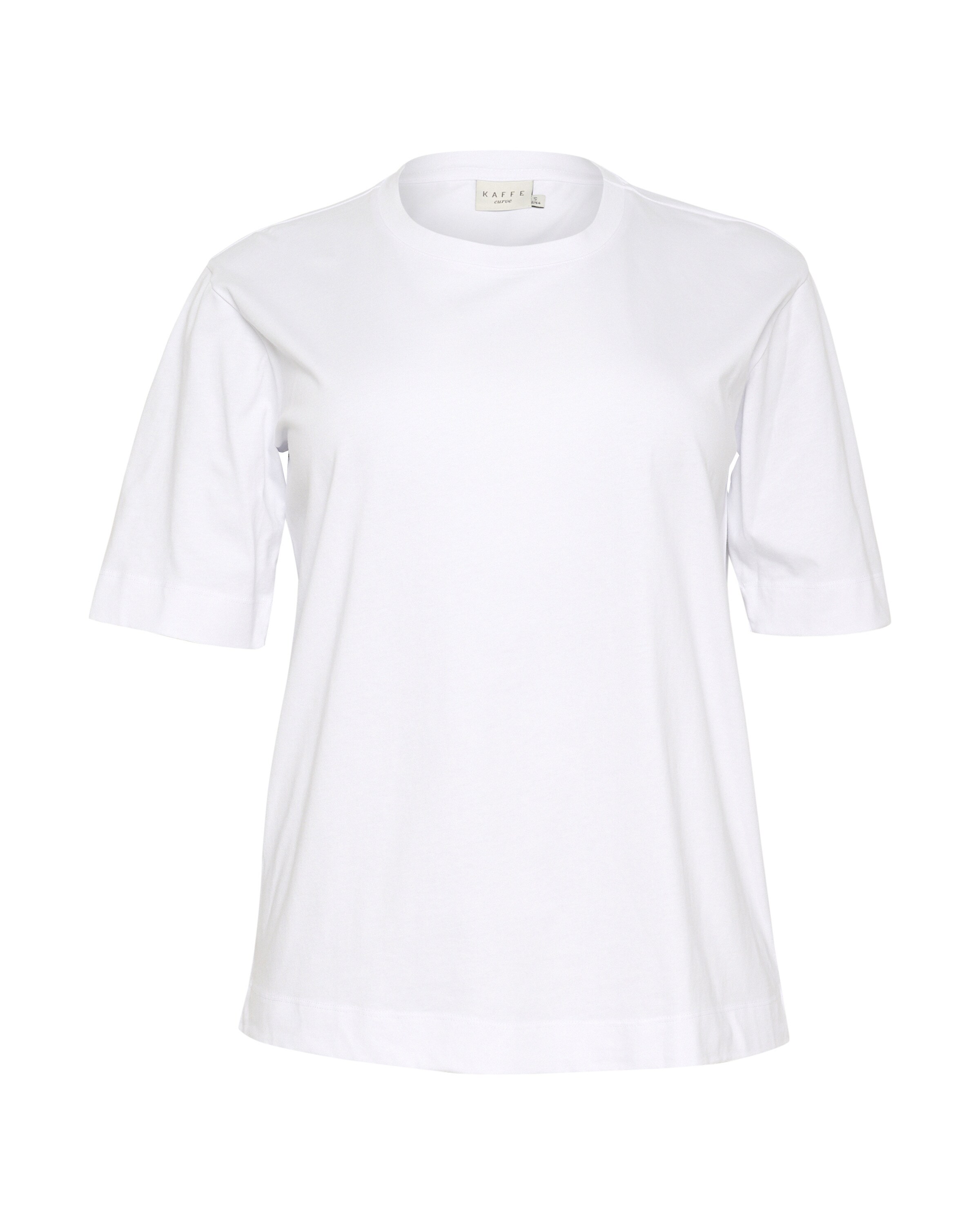 KAFFE CURVE T-Shirt 'Mina' in Weiß: Vorderseite