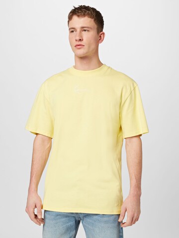 dzeltens Karl Kani T-Krekls: no priekšpuses