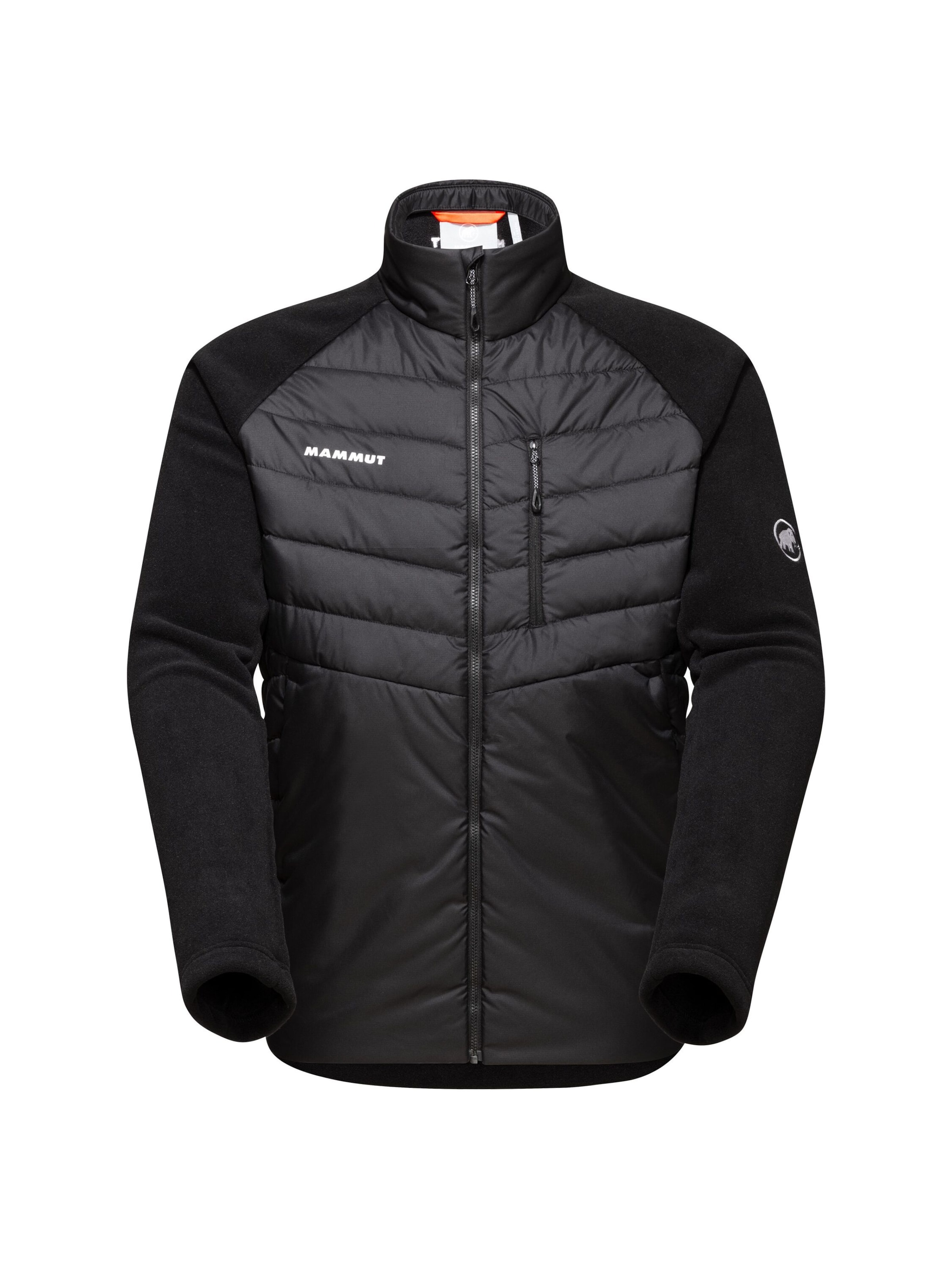 MAMMUT Funktionsfleecejacke 'Innominata Hybrid' in Schwarz: Vorderseite