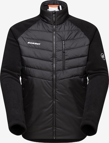 MAMMUT Funktionsfleecejacke 'Innominata Hybrid' in Schwarz: Vorderseite