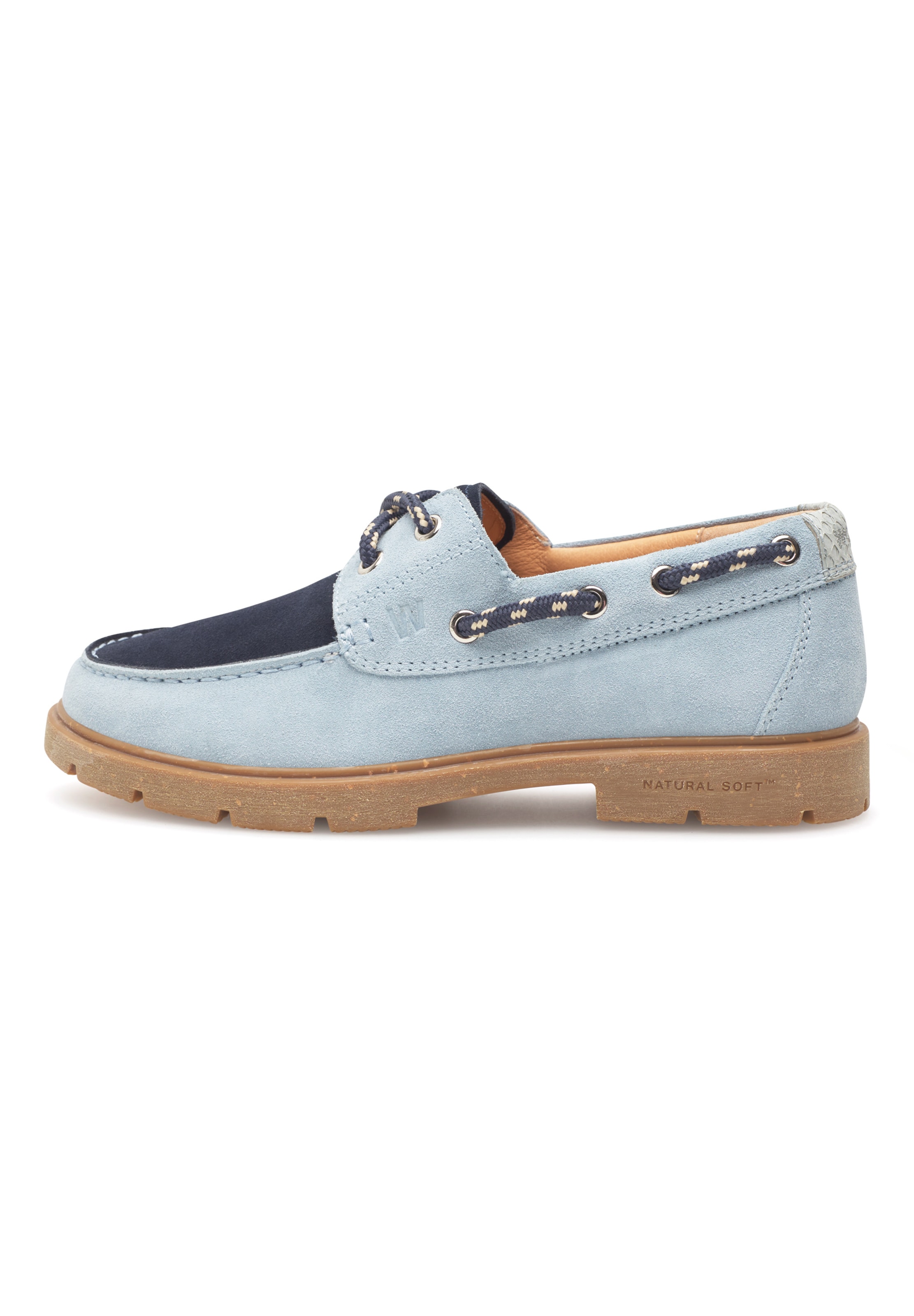 WODEN Lage schoen 'Johanne' in Blauw: voorkant