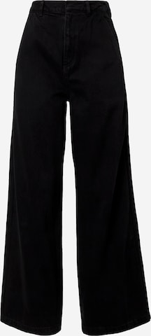 ADIDAS ORIGINALS Wide Leg Jeans 'Kseniaschnaider 3-Stripes' i svart: forside