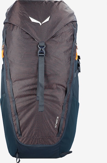 SALEWA Sports Backpack 'Alp Mate 36' in Dark blue / Taupe / Orange / White, Item view