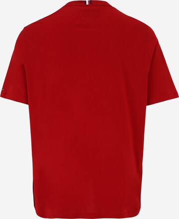 Tommy Hilfiger Big & Tall T-shirt 'Shadow' i röd